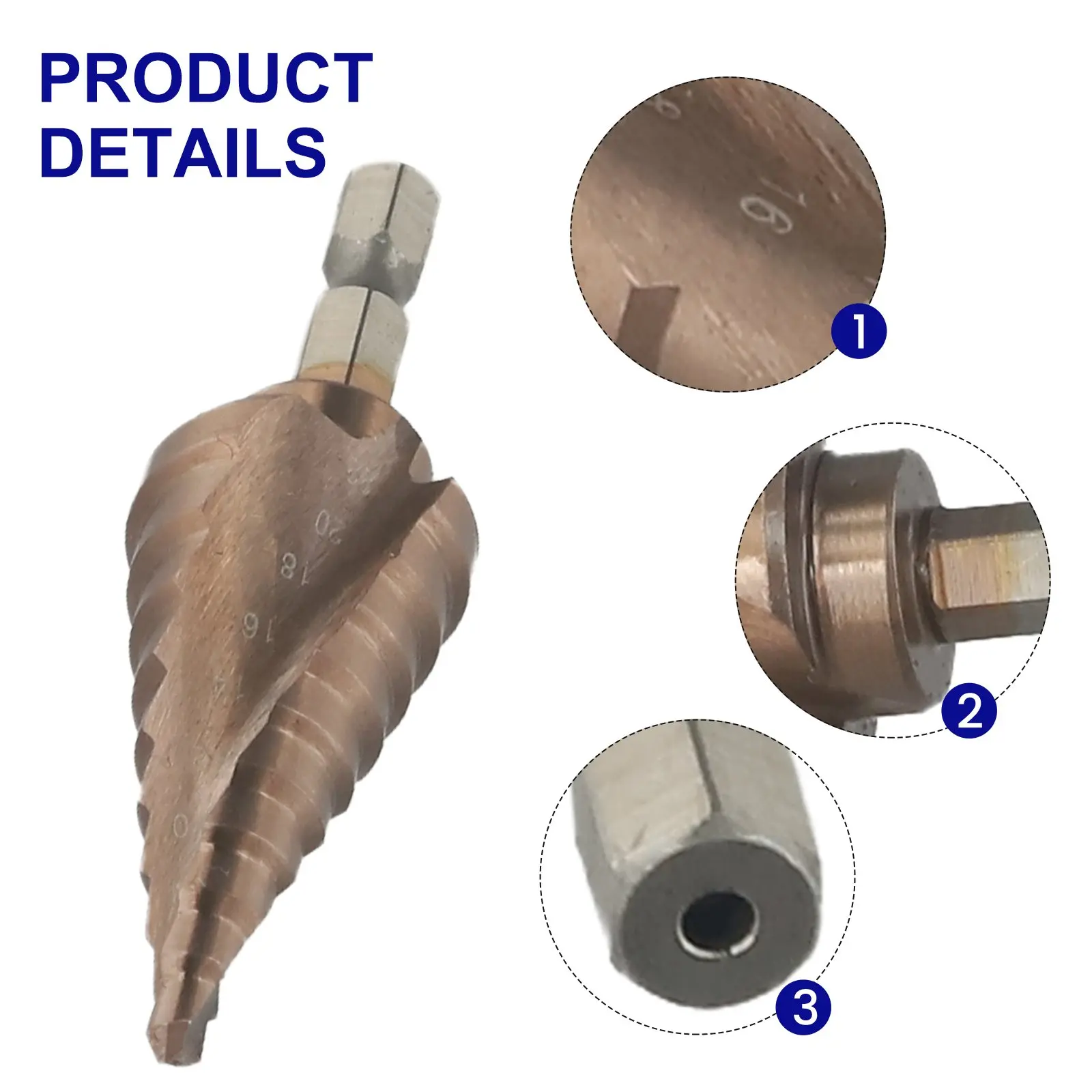 Imagem -03 - Broca Industrial co M35 Cobalto Hss Cone de Aço de Alta Velocidade Haste Hexagonal Ferramenta de Broca de Metal Cortador de Buraco para Aço Inoxidável