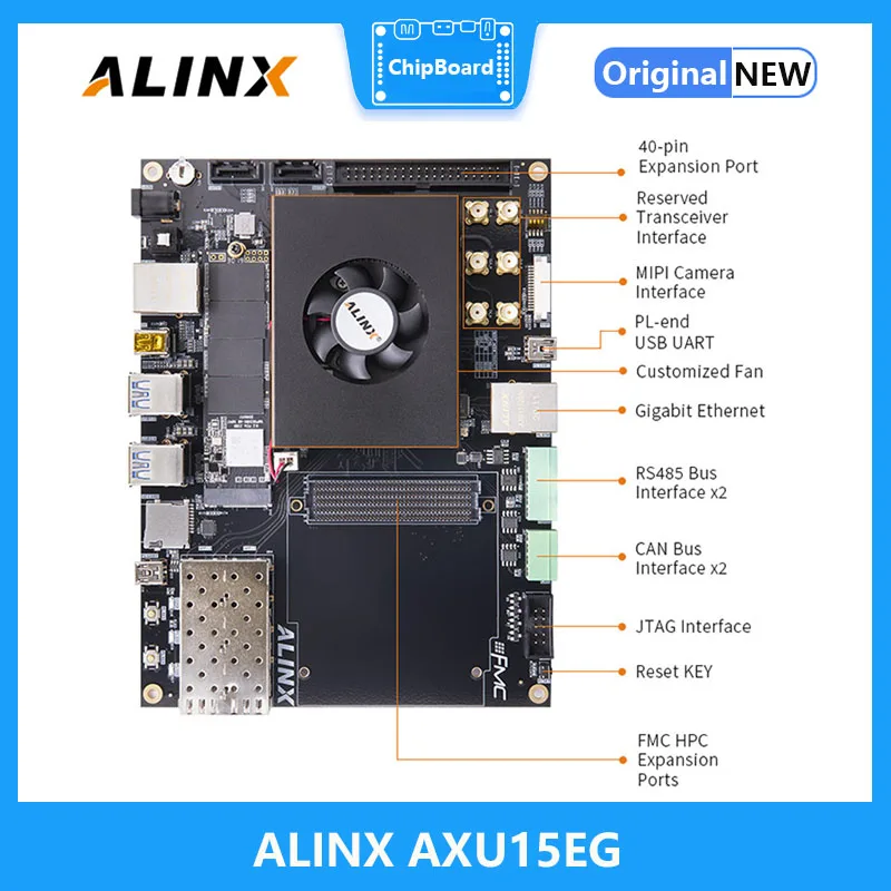 ALINX AXU15EG: Xilinx Zynq UltraScale + MPSoC ZU15EG FPGA บอร์ด FMC HPC