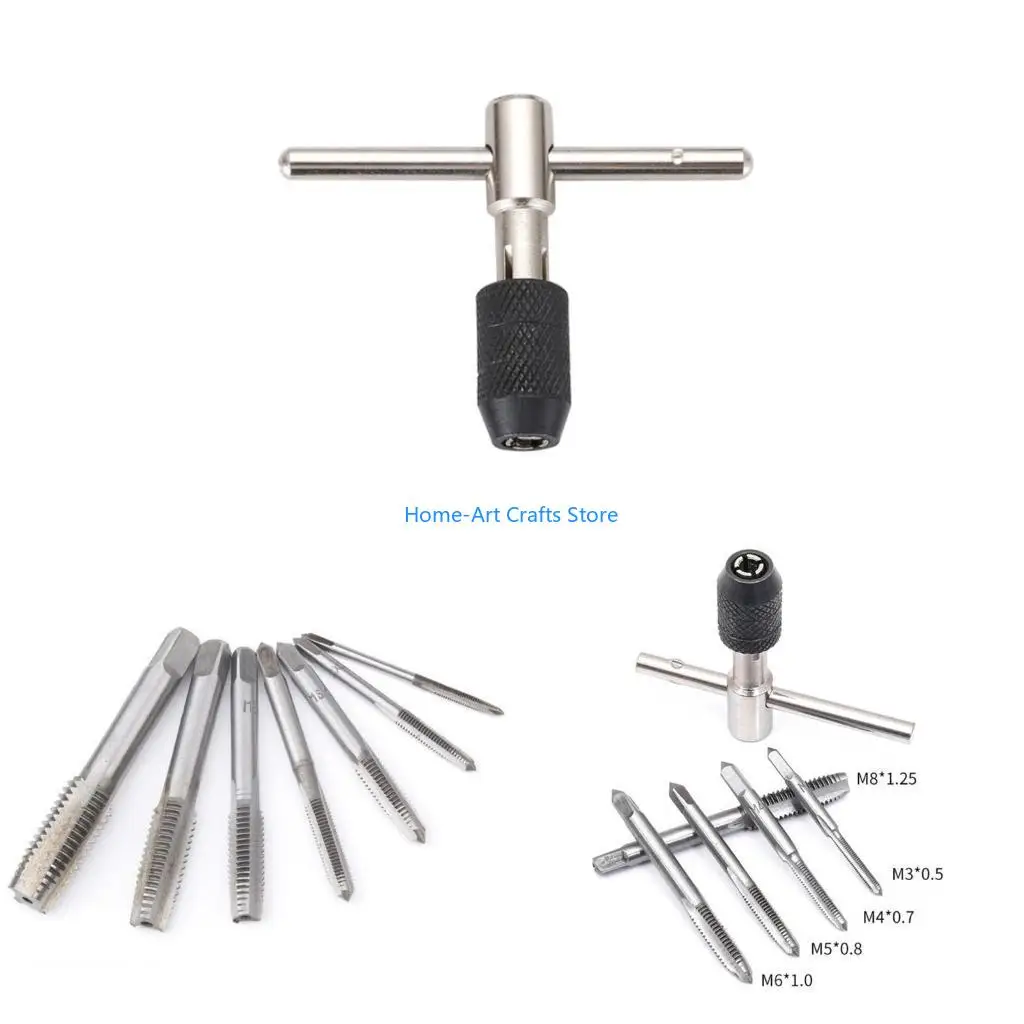 Y3NA Adjustable T-Shaped Handle Reamer Screw Extractor Tap Wrench Holder Tools