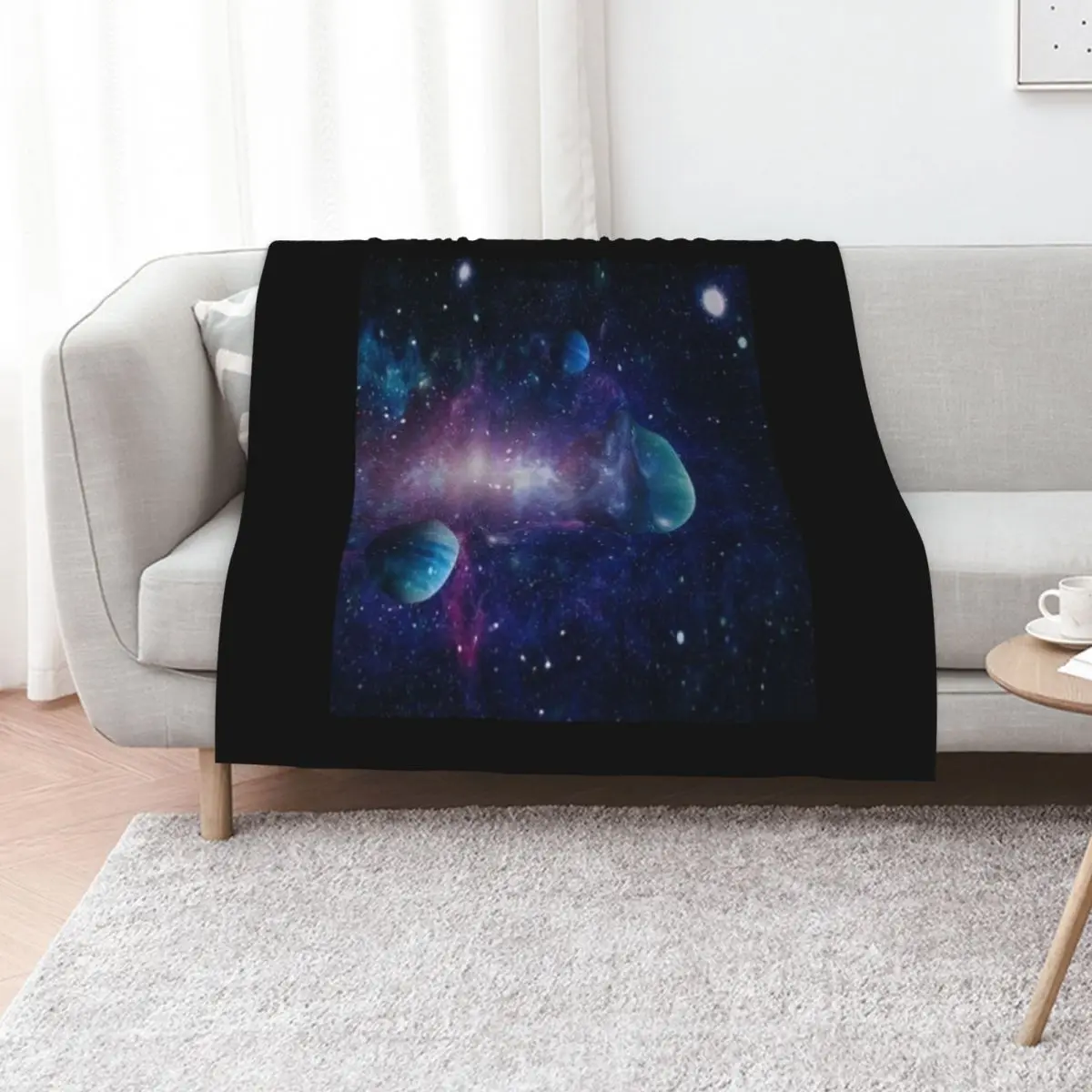 Planets and stars Throw Blanket Luxury St Single Loose For Baby Thin Soft Beds Blankets