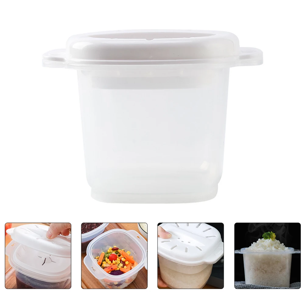 

2 Pcs Heating Insulation Lunch Box Heated Boxes Portable Mini Rice Cooker Food Warmer for Travel Pp Heatable Lunchbox Office