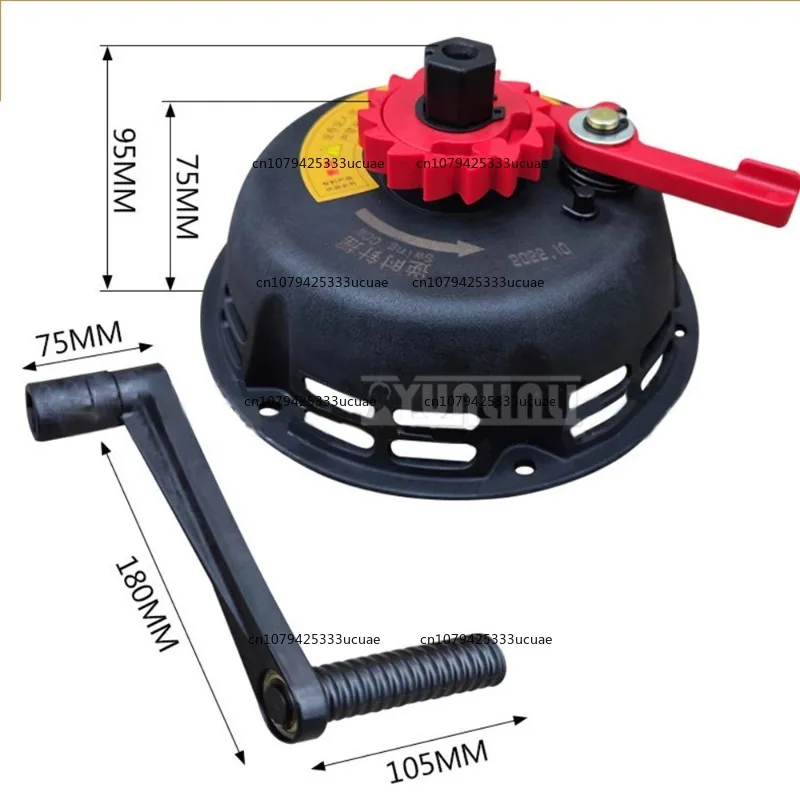 

168/170F Engine Hand-Cranked Black Red No-Pull Starter Micro Tiller Sprayer Water Pump Generator plastics Case