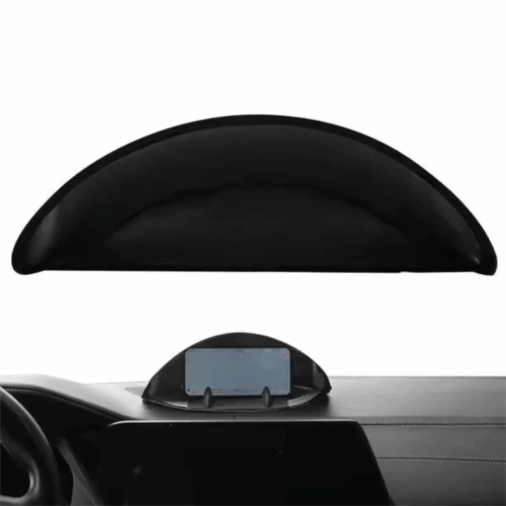 Foldable Phone Sunshade Visor Anti-Glare UV Protection Car Navigation Sunshade Tool-Free Setup Heat Resistant
