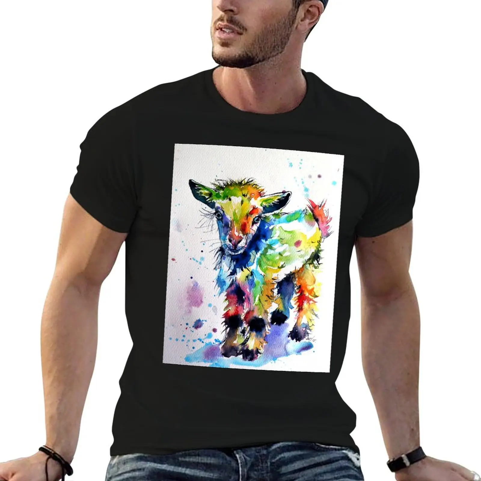 

Cute baby goat T-Shirt t shirt personalised man t shirt heavy cotton funny t shirts man T-Shirt