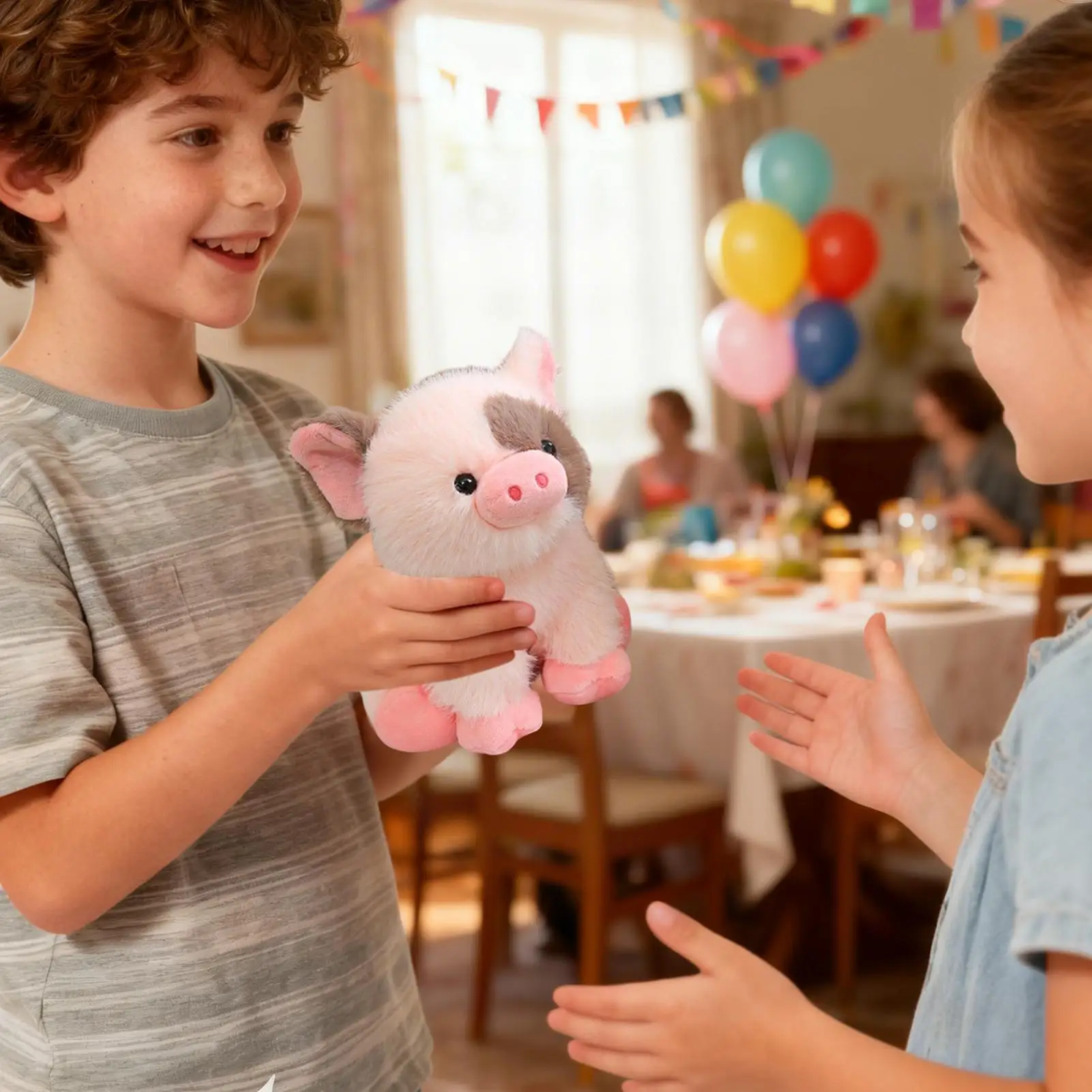 ตุ๊กตาหมูอ้วนน่ารัก 20 ซม. ของเล่นตุ๊กตาสัตว์นุ่ม ของตกแต่งบ้าน ของขวัญคริสต์มาส ของขวัญวันเกิดเด็ก