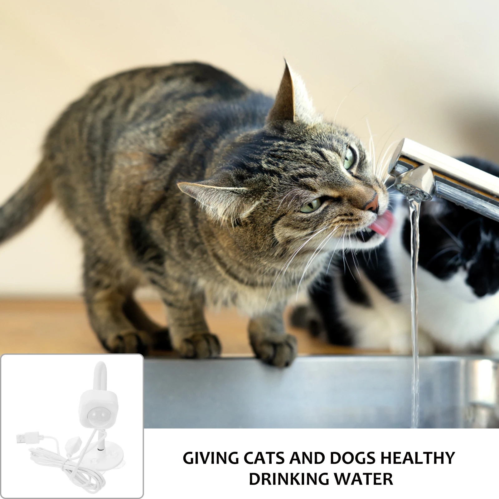 

Smart Sensor For Pet Dispenser Automatic Water Fountain Durable Abs Material Energy Saving Cat Water Dispenser Sensor