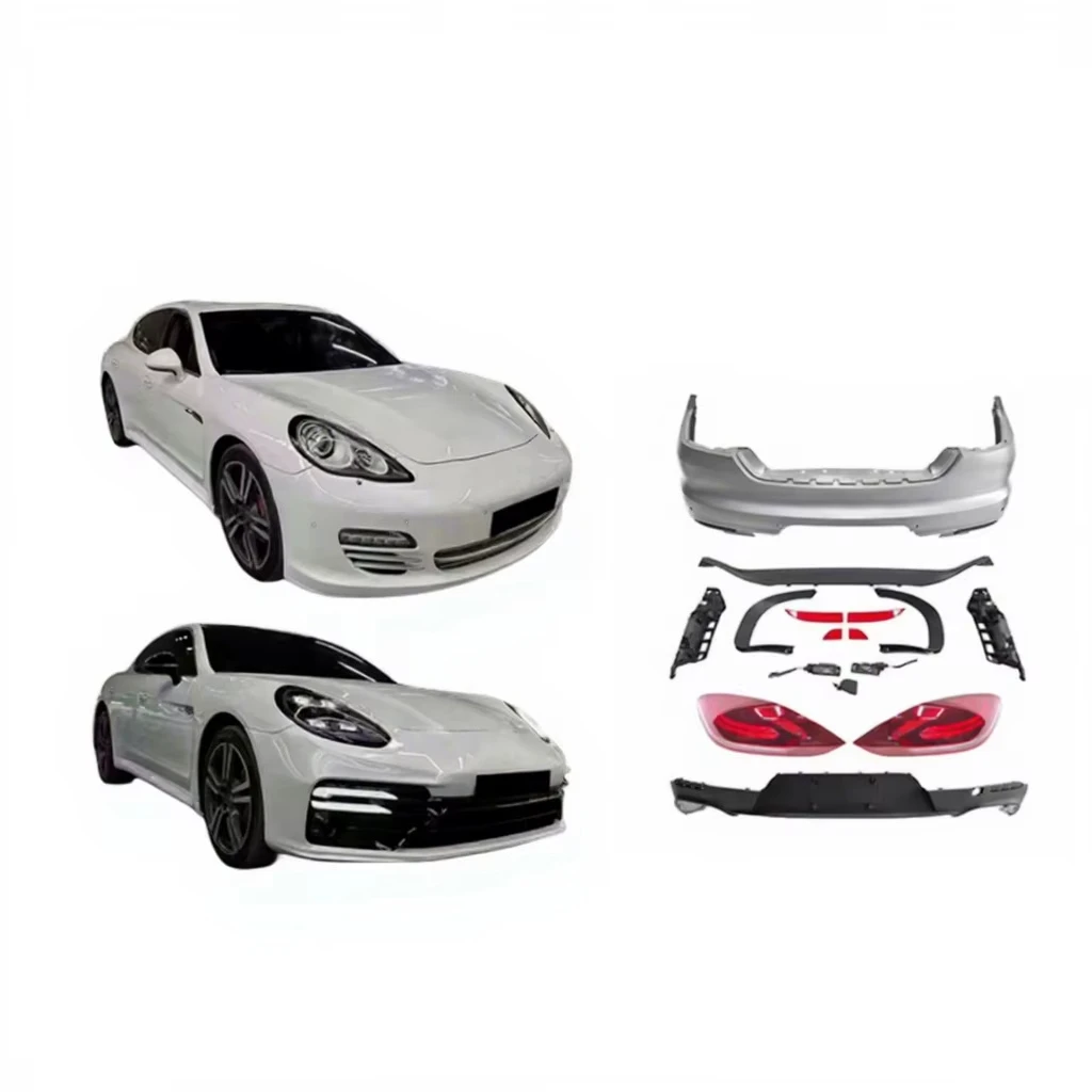 

PP Plastic Led Tail Lights Car Bumpers Body Kit for Panamera 970.1 10-13 Covert to 970.2 14-16 Body Kit