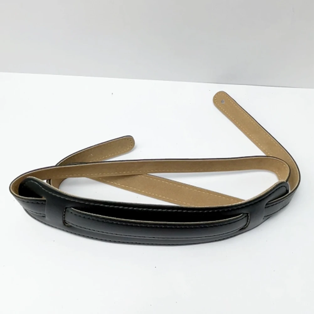 حزام مبطن من الجلد بطول قابل للتعديل حزام جيتار كهربائي مع مشبك معدني مع وسادة كتف لباس شعبي كهربائي صوتي #6