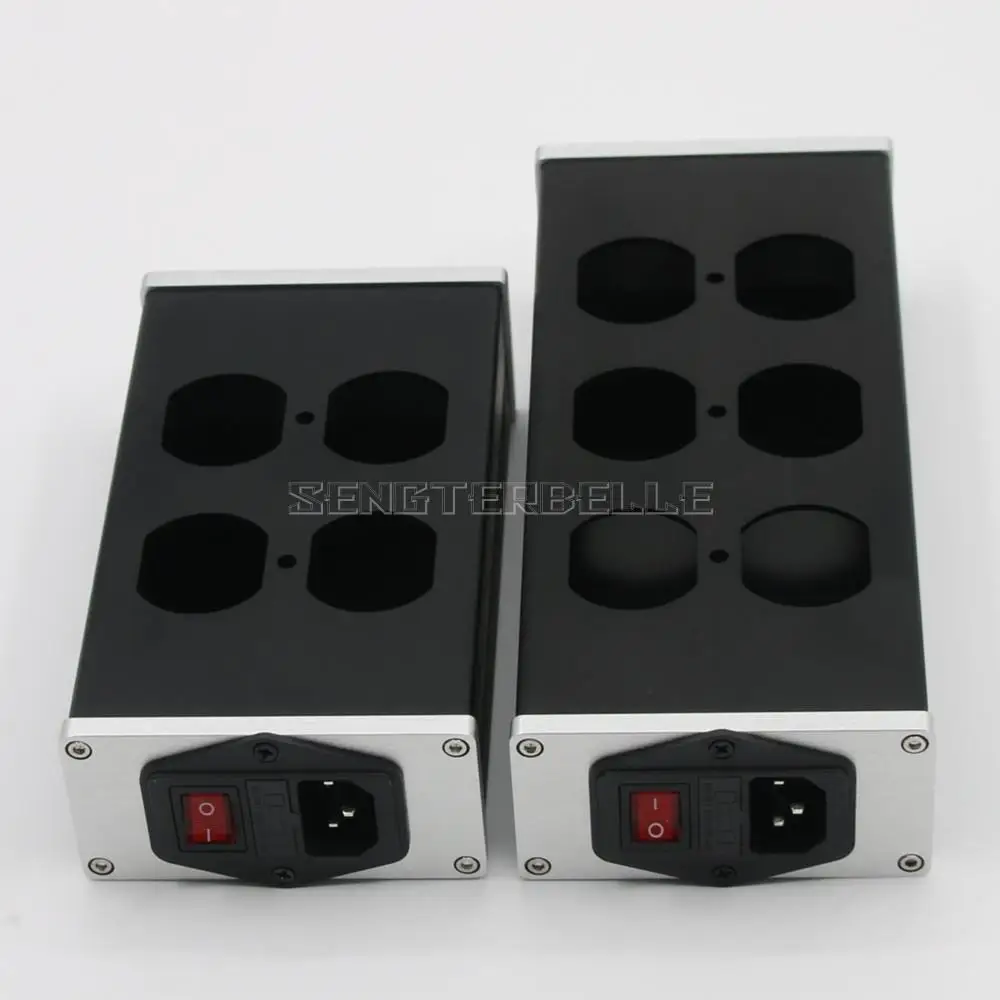 BZ0905 Aluminum Alloy Power Strip Chassis US EU Standard Case PSU Box Power Socket Shell