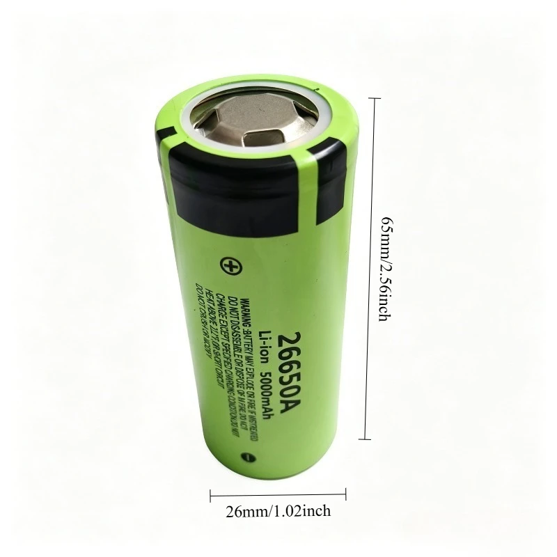 Taepiaai 3.2V LiFePO4 Battery 5000mAh Large Capacity 26650 Durable Rechargeable Power with 4.2V Multi-charger for RC Cars Boats