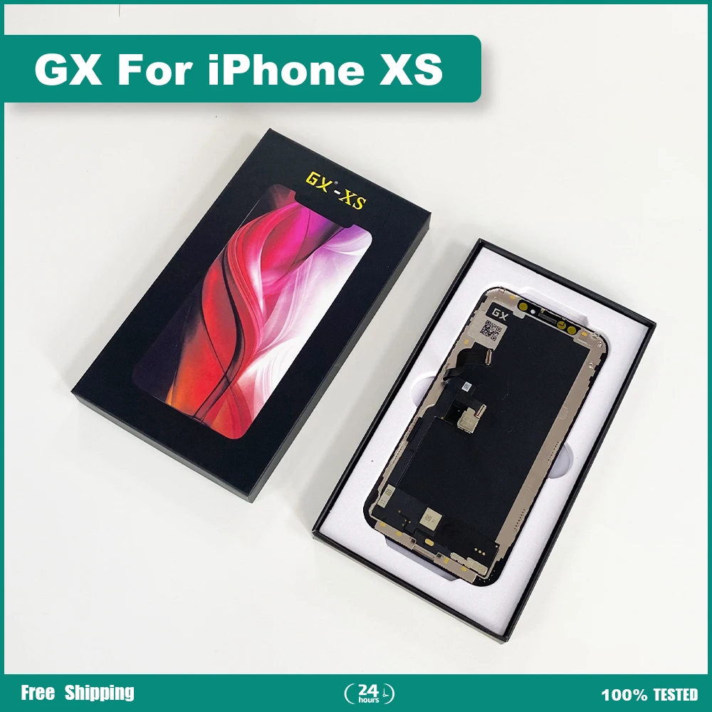 GX LCD Display For iPhone X XS XR 11 11ProMax 12 12Pro 12pro Max 13 Touch Screen Digitizer Assembly Support True Tone