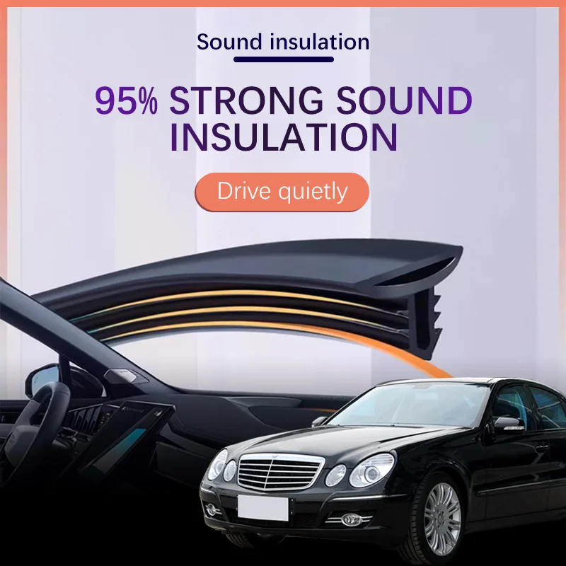 Car Dashboard Sealing Strip Interior Auto Noise Sound Insulation Rubber Trim Weatherstrip For Mercedes Benz E Class W211 2008