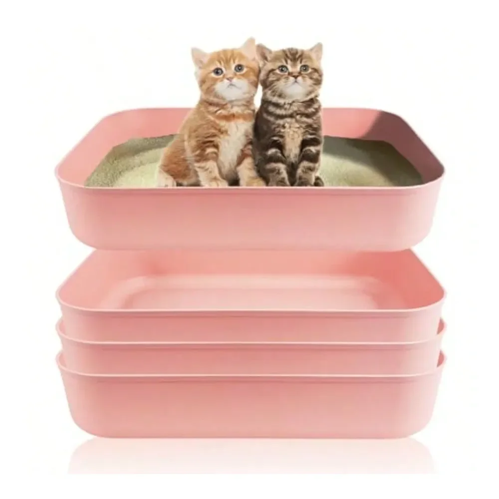 

Cat Litter Box Litter Box Cat AccessoriesSmall Litter Box Plastic Kitten Litter Box 13.9 X 9.8 X 3 Inch Open Litter Box For Smal