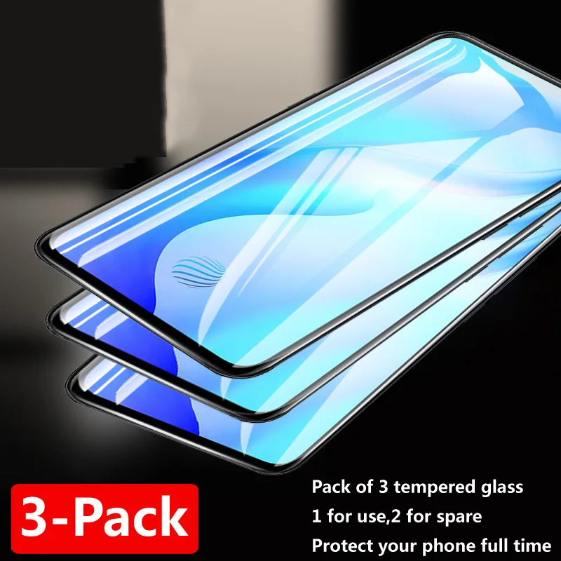 3-PACK Full Tempered Glass for Asus ROG Phone 7 5 6D Ultimate 6 Pro Screen Protector Fully Cover Edge to Edge Black Glass Shield