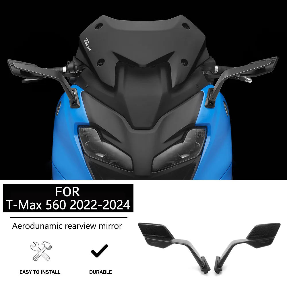 

Aluminum Alloy Frame Motorcycle Fixed Wind Wing Rearview Mirror For Yamaha TMAX 530 Tmax 500 T-MAX 560 TMAX530 T-Max560