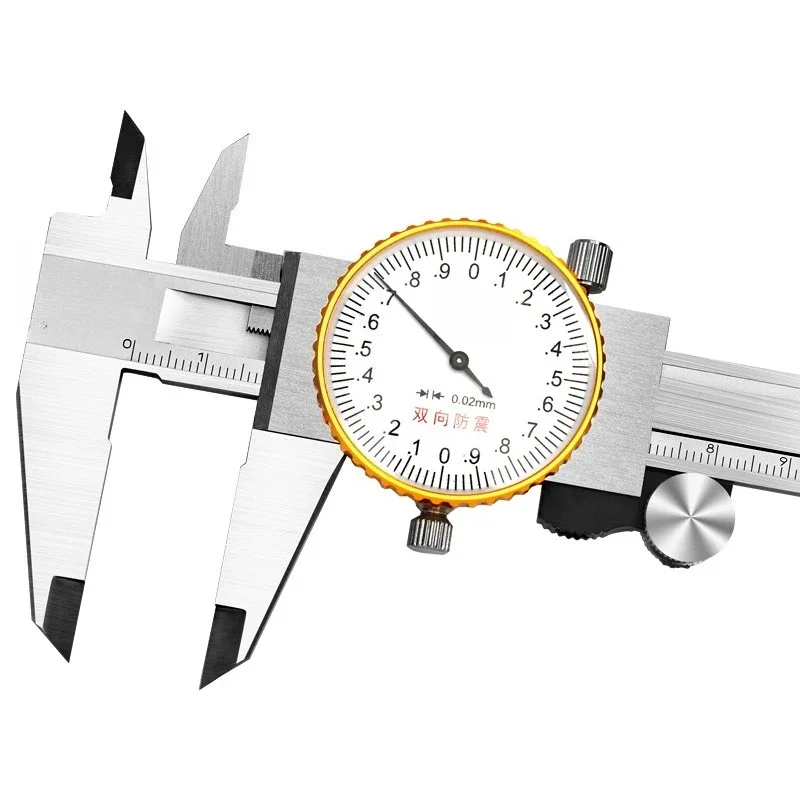 With caliper 0-150-200-300mm high-precision oil standard vernier, stainless steel edge industrial grade