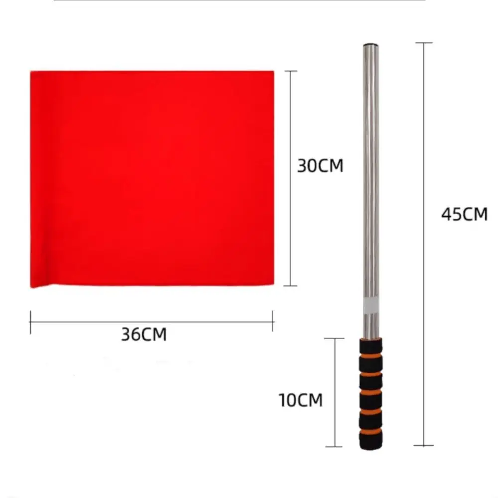 Professional ผู้ตัดสินธงฟองน้ํา Handle Multi-สี Linesman ธงกันน้ําออกธงวอลเลย์บอลฟุตบอลอุปกรณ์