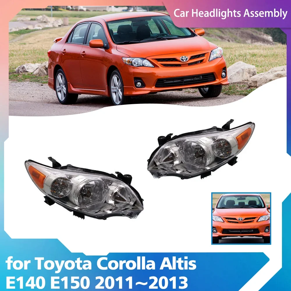 

Car Headlights Assembly for Toyota Corolla Altis US E140 E150 2011~2013 2012 Fog Lights Map Halogen Corner Lamps LED Accessories