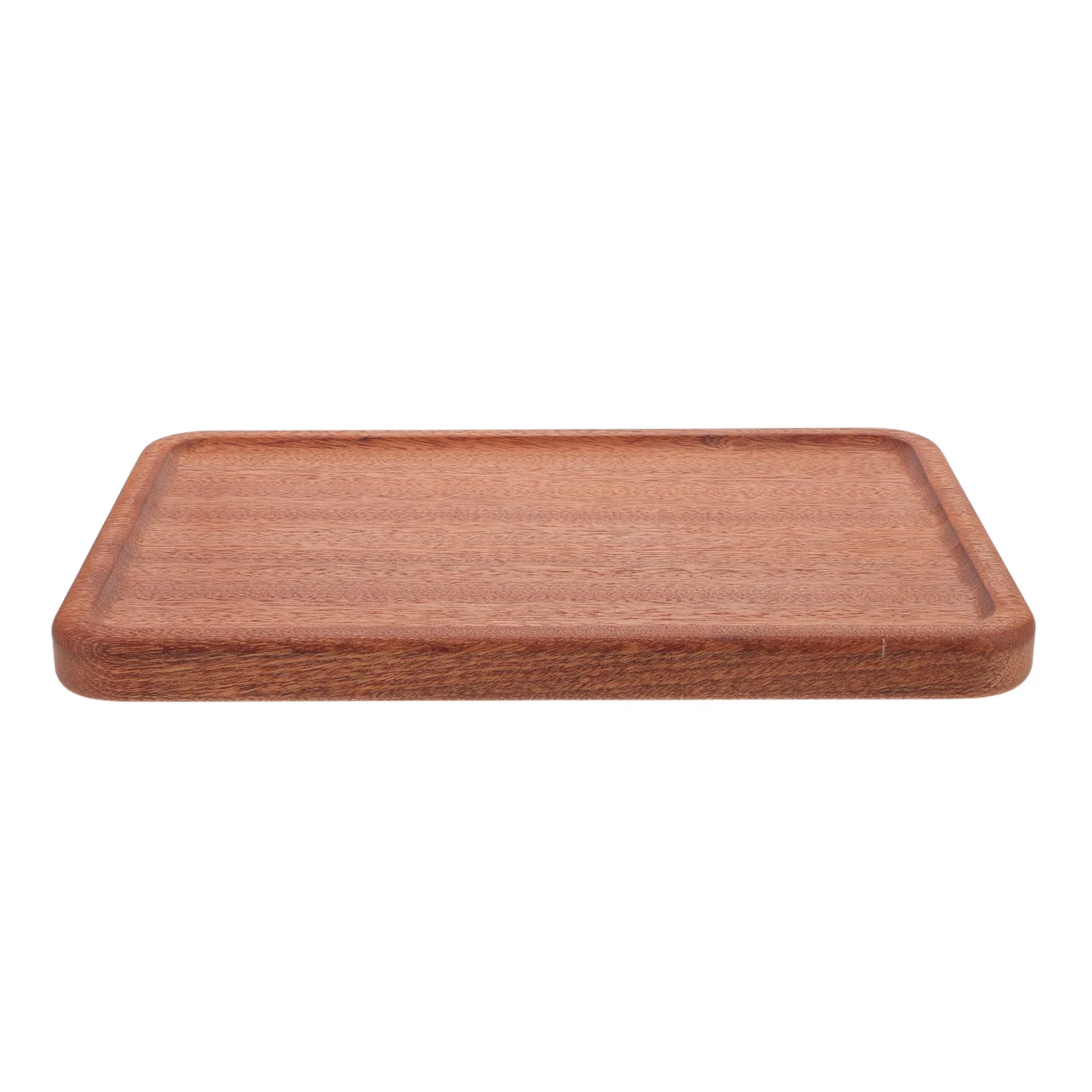 Rectangle Solid Wood Charcuterie Board Raised Edge Wooden Serving Tray Cheese Plate Cake Dessert Snack Appetizer Farmhouse Decor view 3