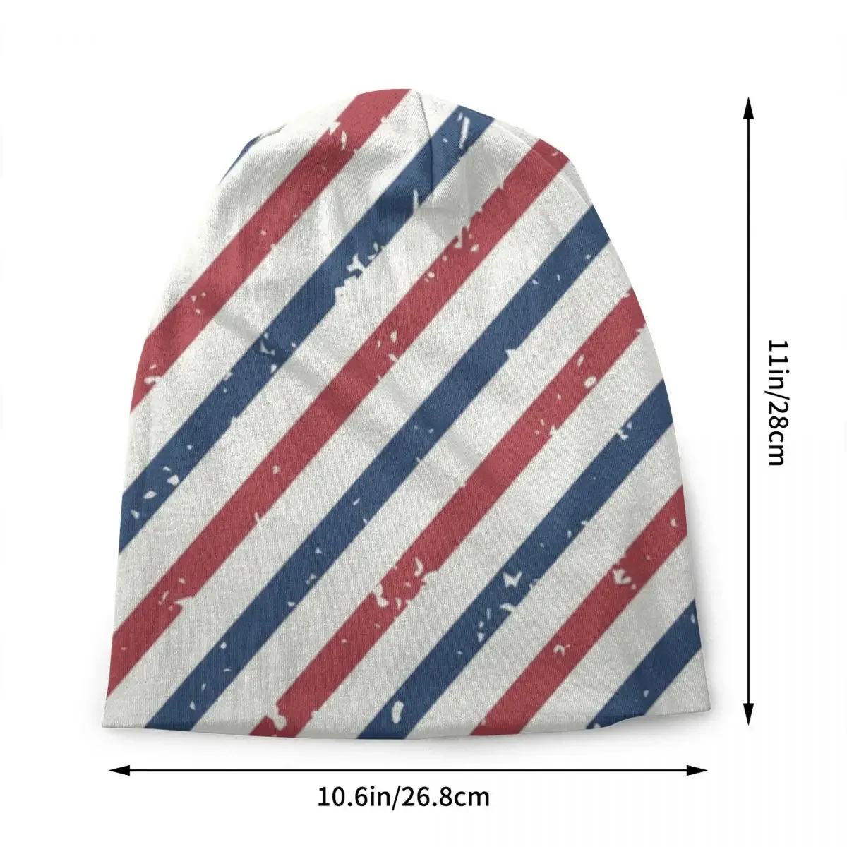 Blue Red Stripe Hairdresser Barber Beanie Cap Unisex Winter Warm Bonnet Knitted Hat Hip Hop Outdoor Ski Skullies Beanies Hats