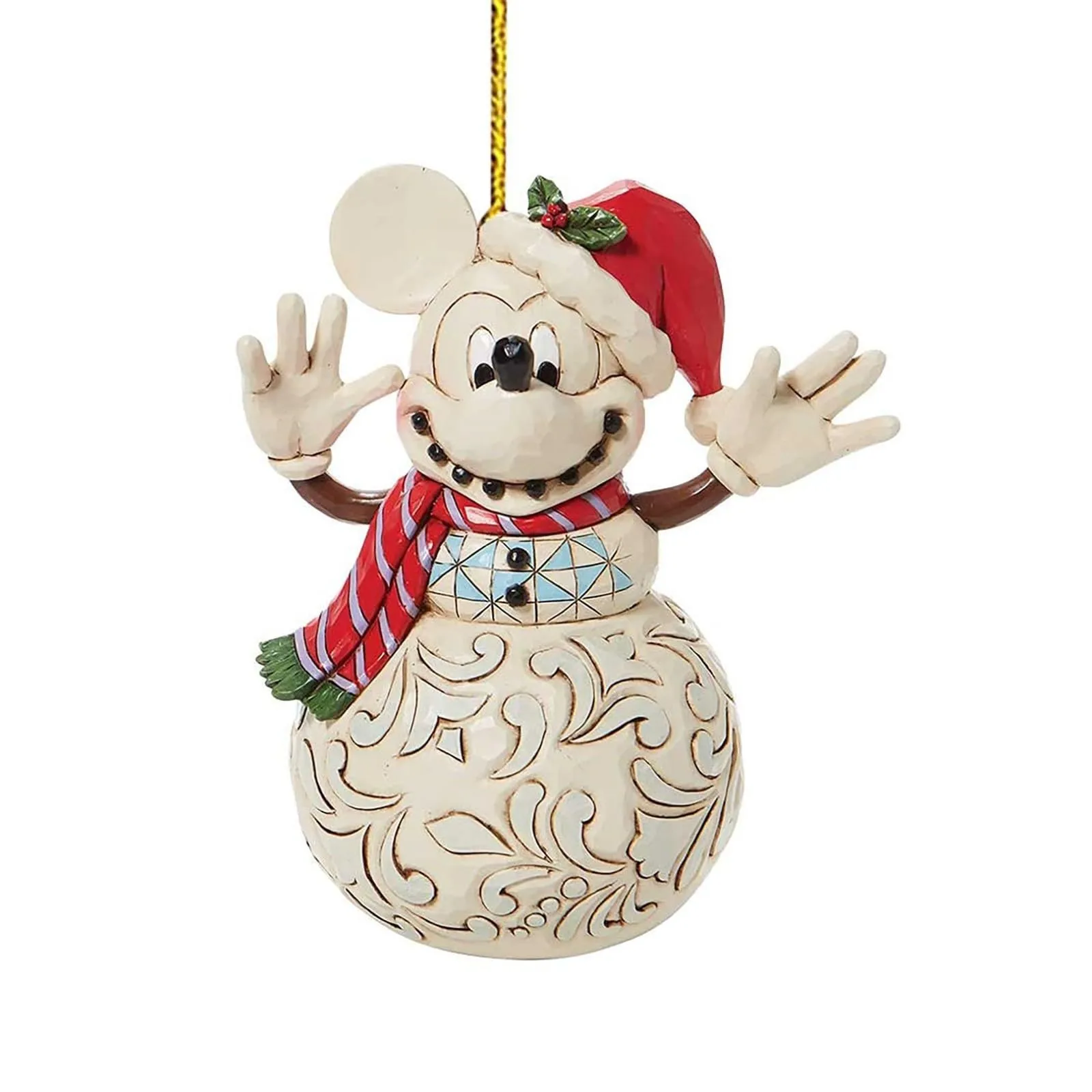 Anime 2024 Disney 2d Flat Action Figure Mickey Minnie Mouse Xmas Tree Decoration Hanging Ornament Home Christmas Party Gift Toy