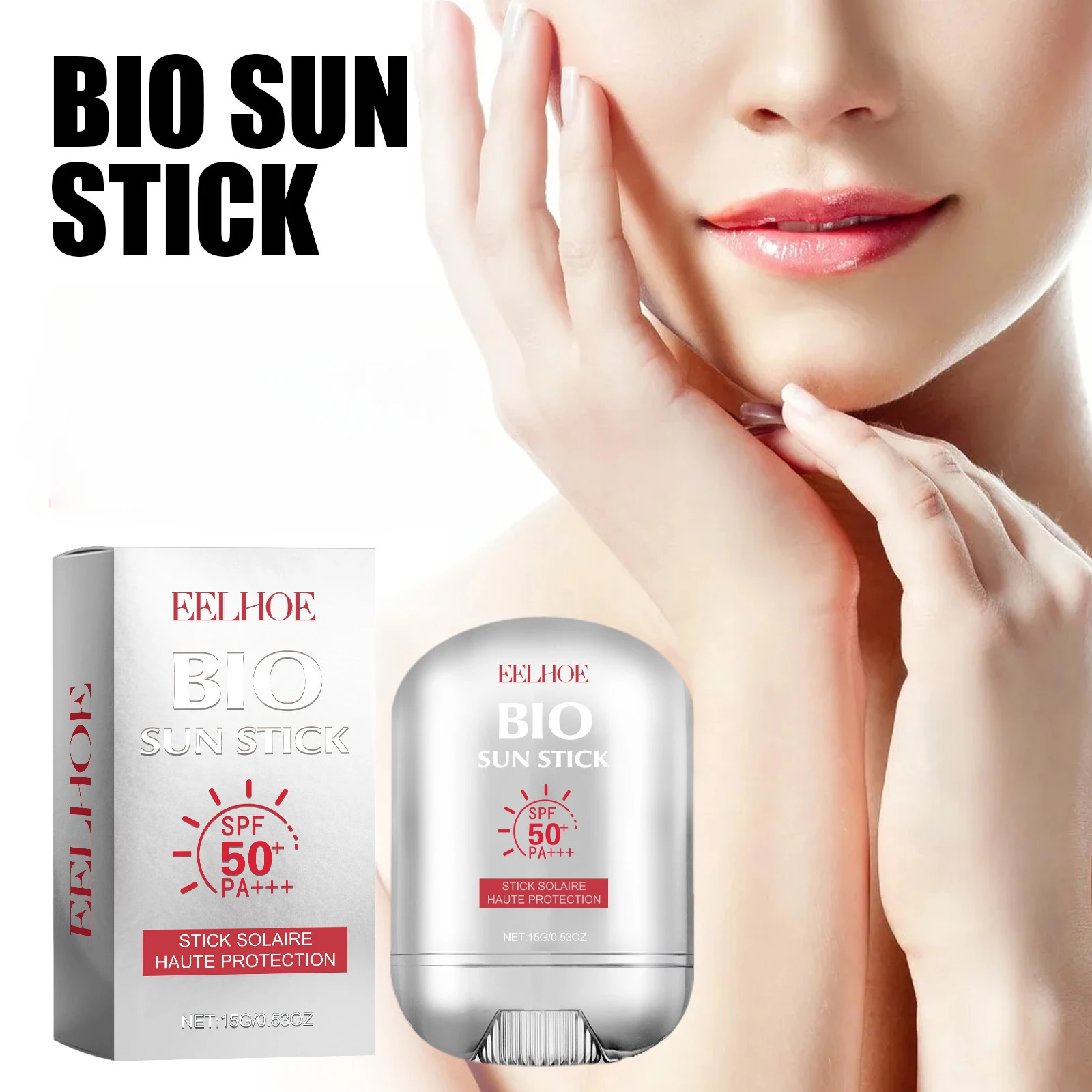 SPF50 Sun Stick UV Rays Sun Isolation Sunblock Waterproof Oil Control Solar Blocker Anti Sunburn Moisturizing Brighten Sunscreen