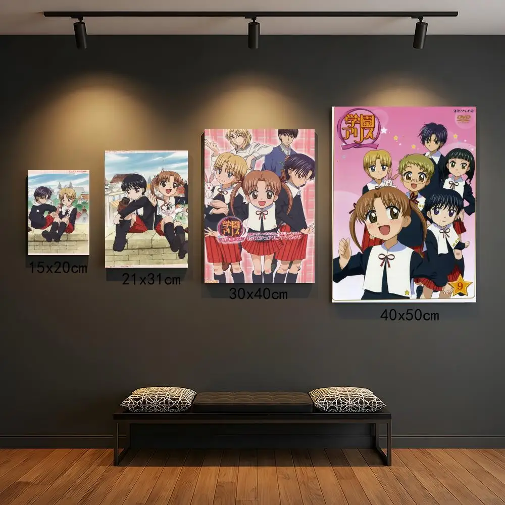 anime G-Gakuen Alice-E Painting Calligraphy Boho Botanical Decor for Living Room  Elegant Home Style