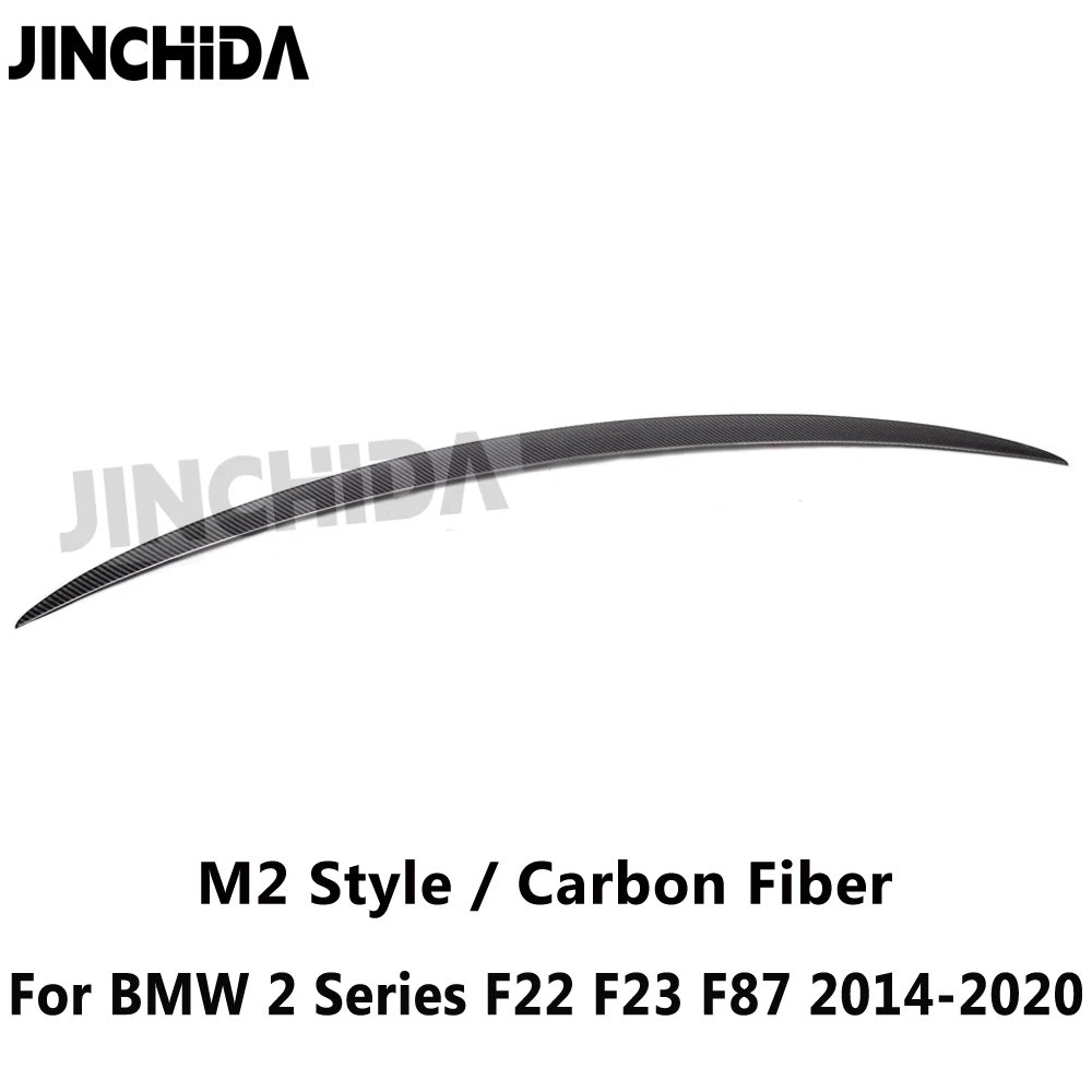 Задний спойлер из настоящего углеродного волокна в стиле M2 для BMW 2 серии F22 F23 M235i M240i M2 F87 2014-2020 Разделитель багажника и губ