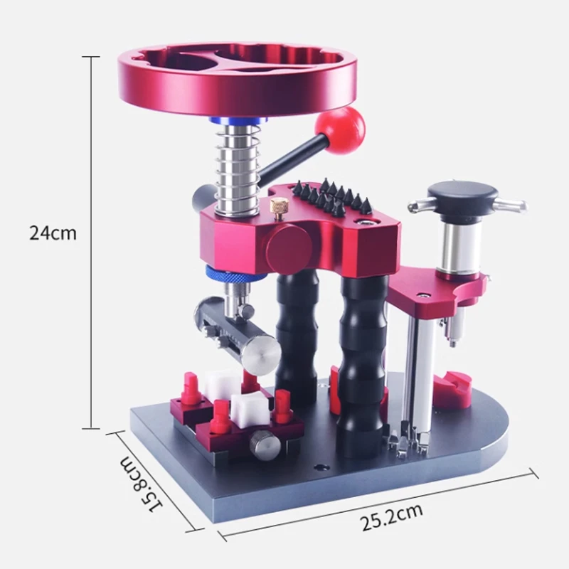 Watch repair tools, watch cap opening, four-purpose capping machine, multi-function capping machine, cap prying and rotating pre
