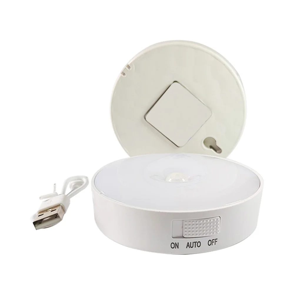 Sensore di movimento luce a LED luci notturne ricaricabili USB per cucina camera da letto scale armadio corridoio armadio luce notturna