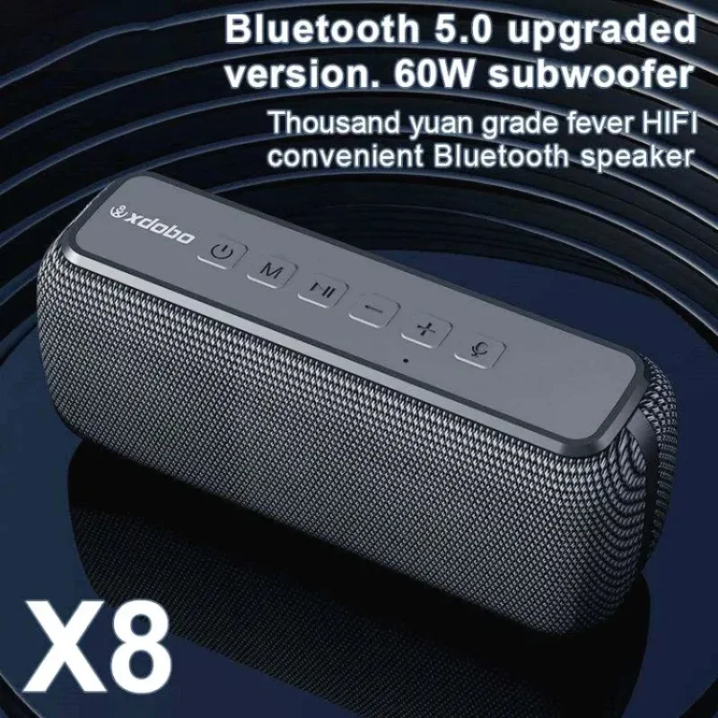 XDOBO 60W High Power Super Bass Subwoofer Portable Waterproof Audience Bluetooth Speaker Wireless Boombox HIFI Home Theater TWS