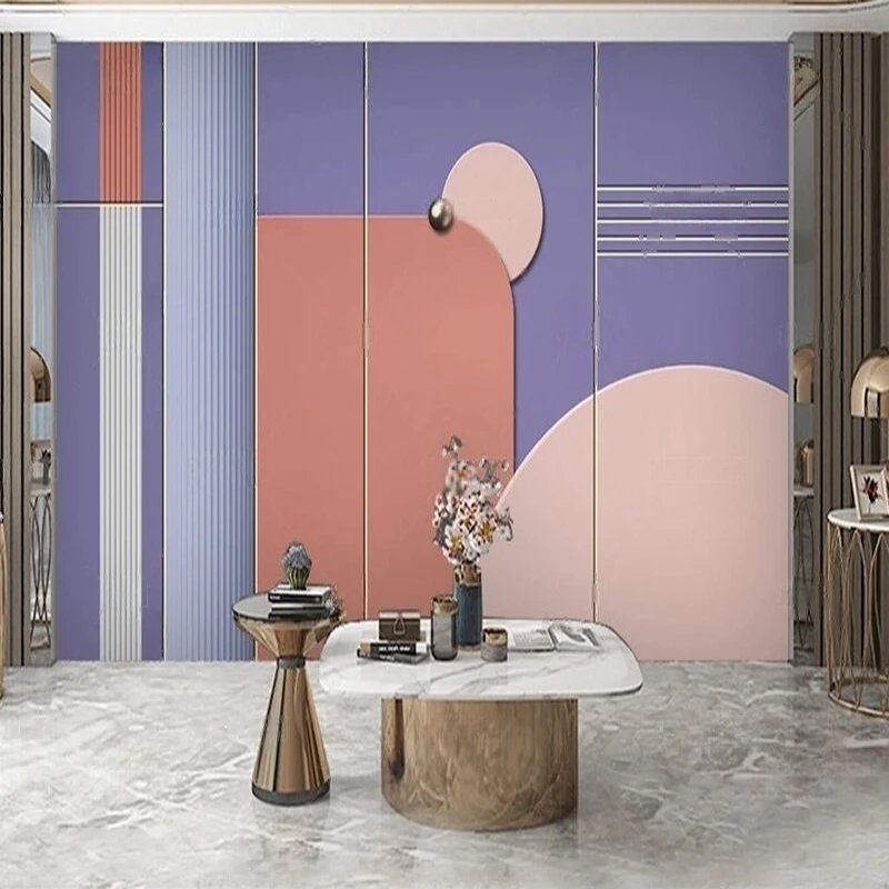 MU8817  Modern Light luxury classical marble new Chinese-style combination background wall