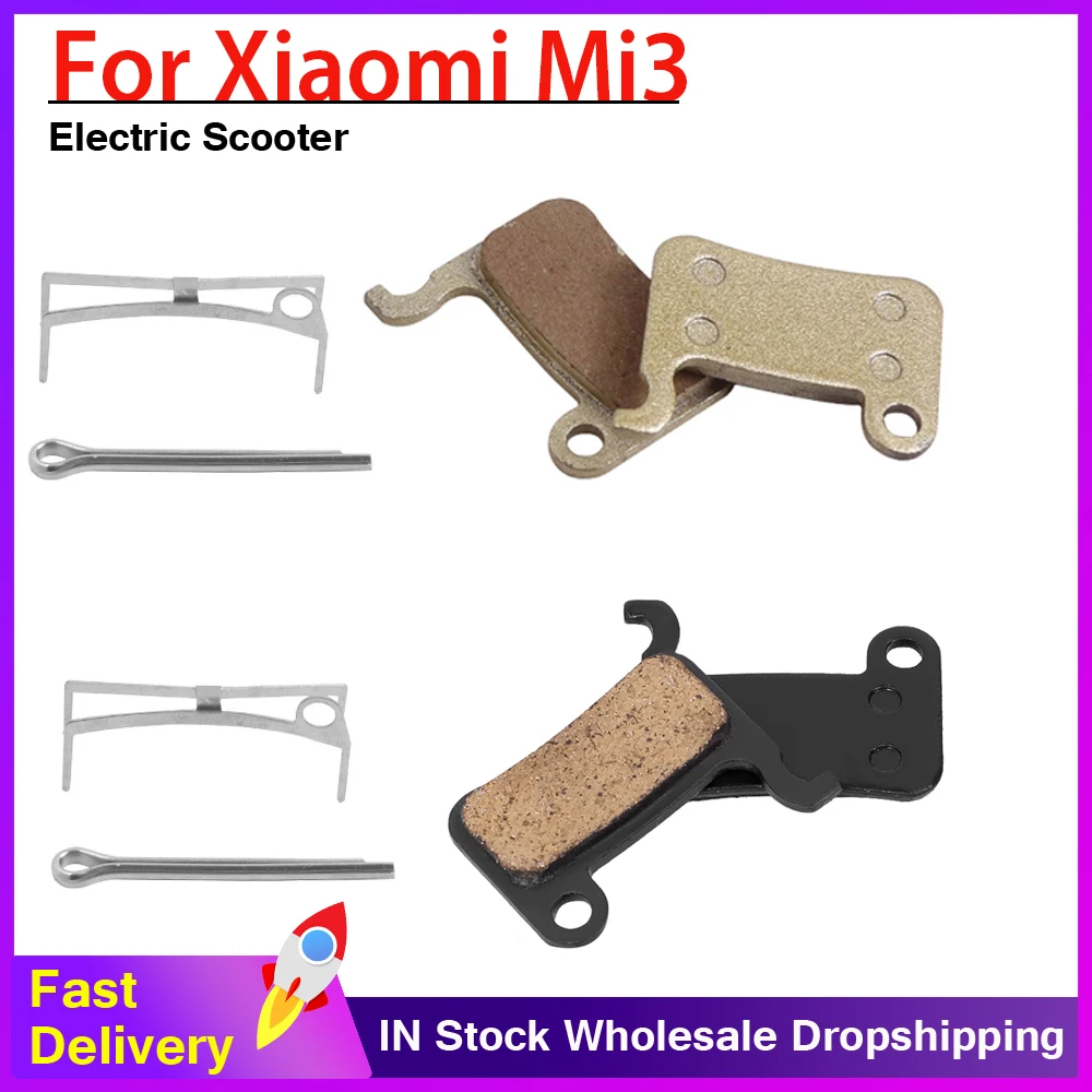 Electric Scooter Disc Brake Pads for Xiaomi Mi 3 Kick Scooter Semi-Metallic Brake DiscReplacement Parts Friction Plates