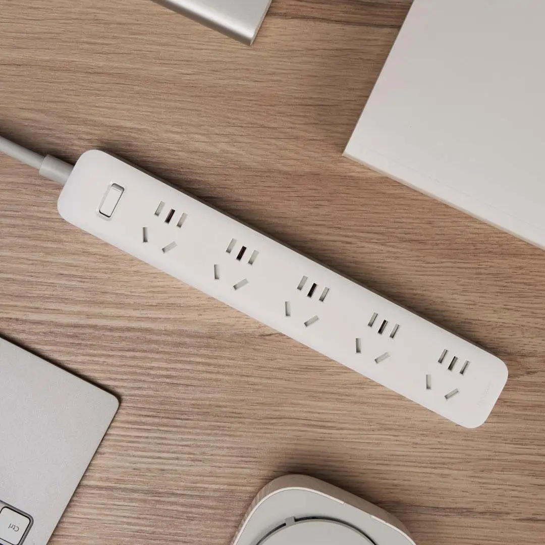Original Xiaomi 5 Port Charger Overload Protection Smart Socket Power Strip Intelligent Electrical Adapter For Home Use