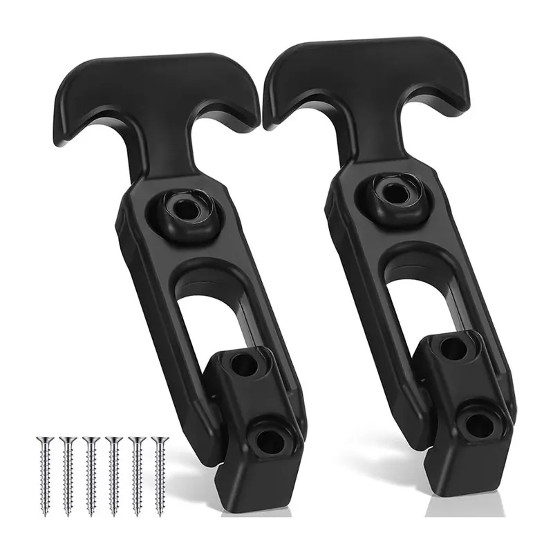 AAAF Flexible Rubber Draw Latch T Handle Hasp Rubber Draw Latches With Screws For Hood Cooler Tool Cabinet Boat 4 Pcs