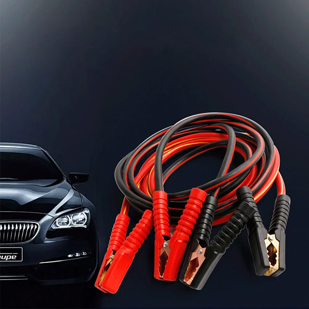 

Кабель для запуска двигателя автомобиля длиной 2,5 м: прочный провод для экстренного запуска аккумулятора для автомобилей, мотоциклов, грузовиков, внедорожников