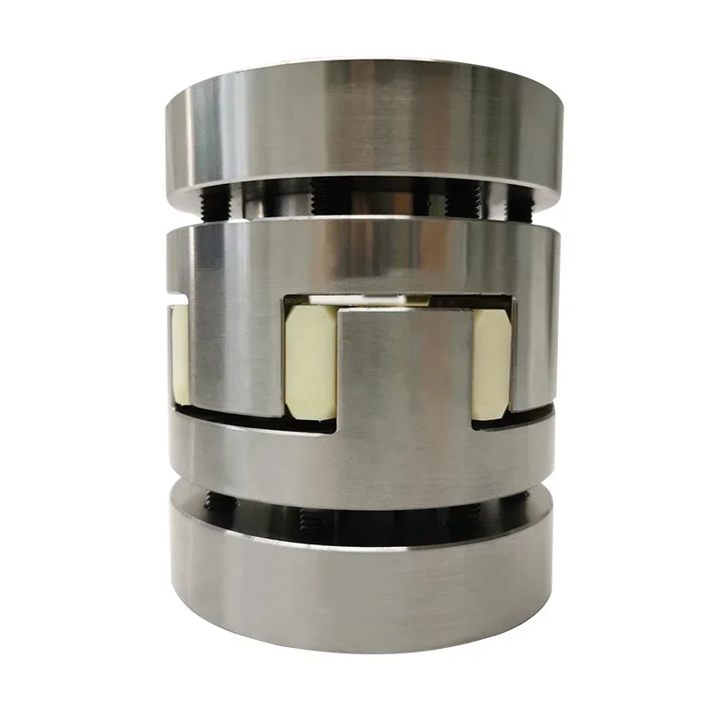 High speed curved jaw- type flexible coupling for shaft transmission in high temperature