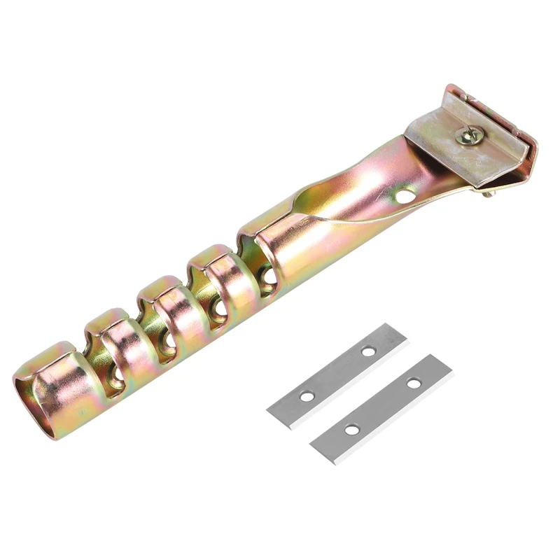 

AA01-Paint Scraper Heavy Duty Alloy Scraper With 2PCS Double-Sided Blades For Removing Grout, Paint, Glue, Rust