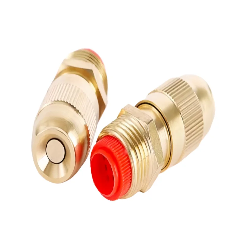 5PCS 1of2/ A djustable Bullet Atomizing Nozzle Agricultural Sprinkler Made of Brass Garden Irrigation System Spray Nozzle