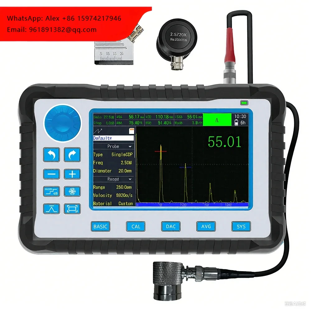 

Portable Digital Ultrasonic Flaw Detector 0~10000mm Metal NDT Equipment Industry Non-destructive Testing Linear Machine Sensor