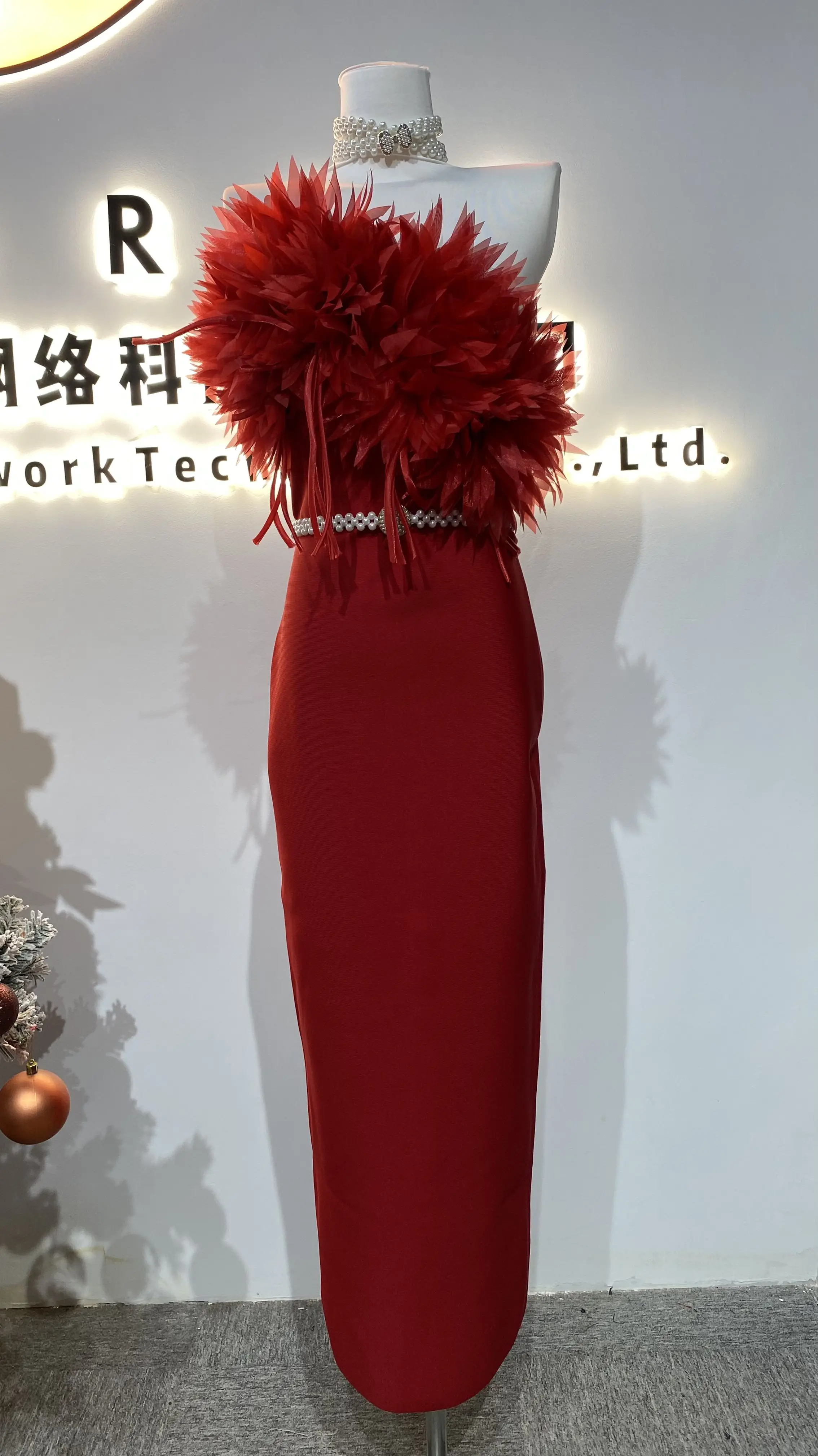

Women chic vintage french fashion quill slim fit long evening dress female elegant-GZMM120