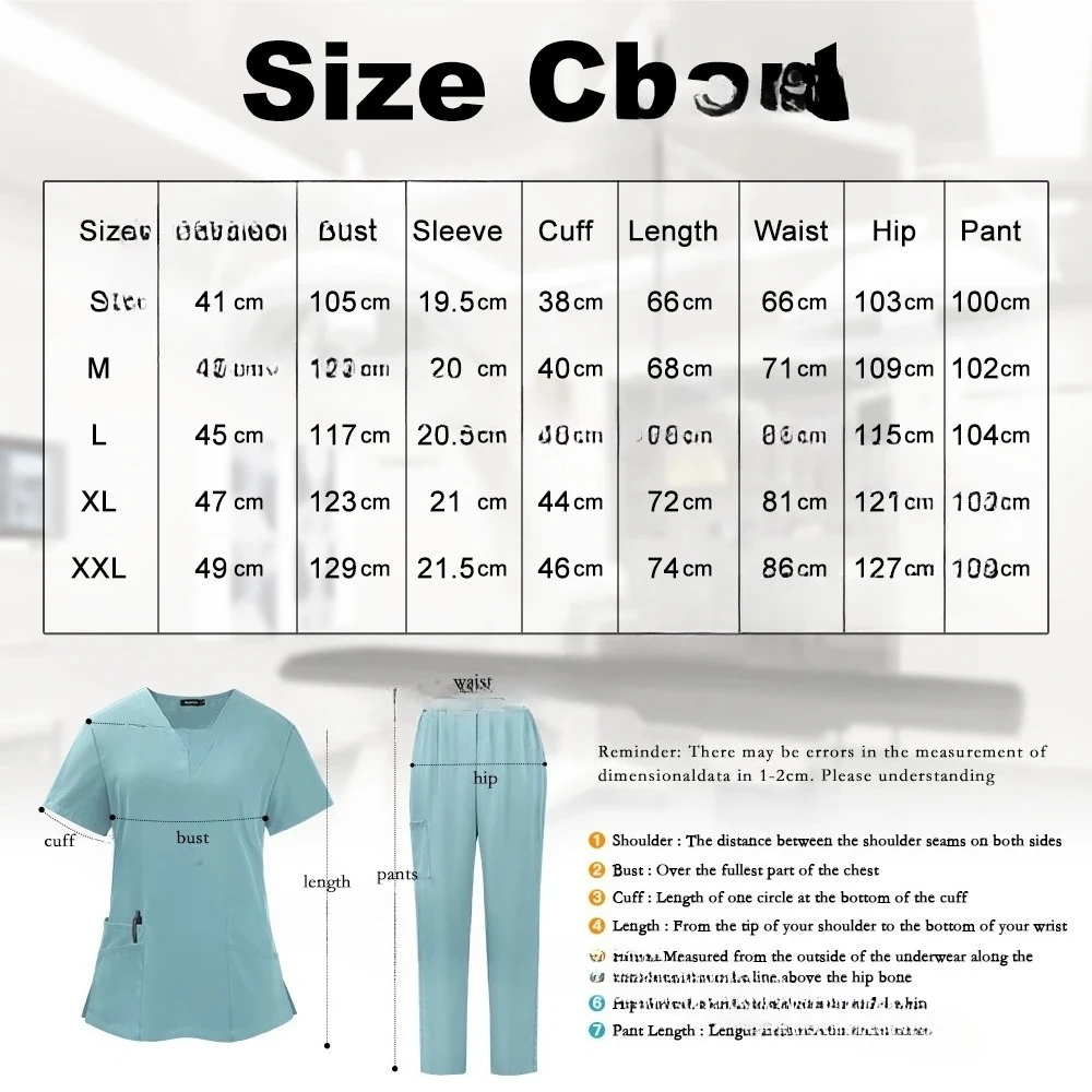 الطبية فرك موحدة مجموعة مستشفى التمريض قصيرة الأكمام أعلى السراويل مجموعات ممرضة موحدة صالح بالجملة دنة الدعك البدلة #2