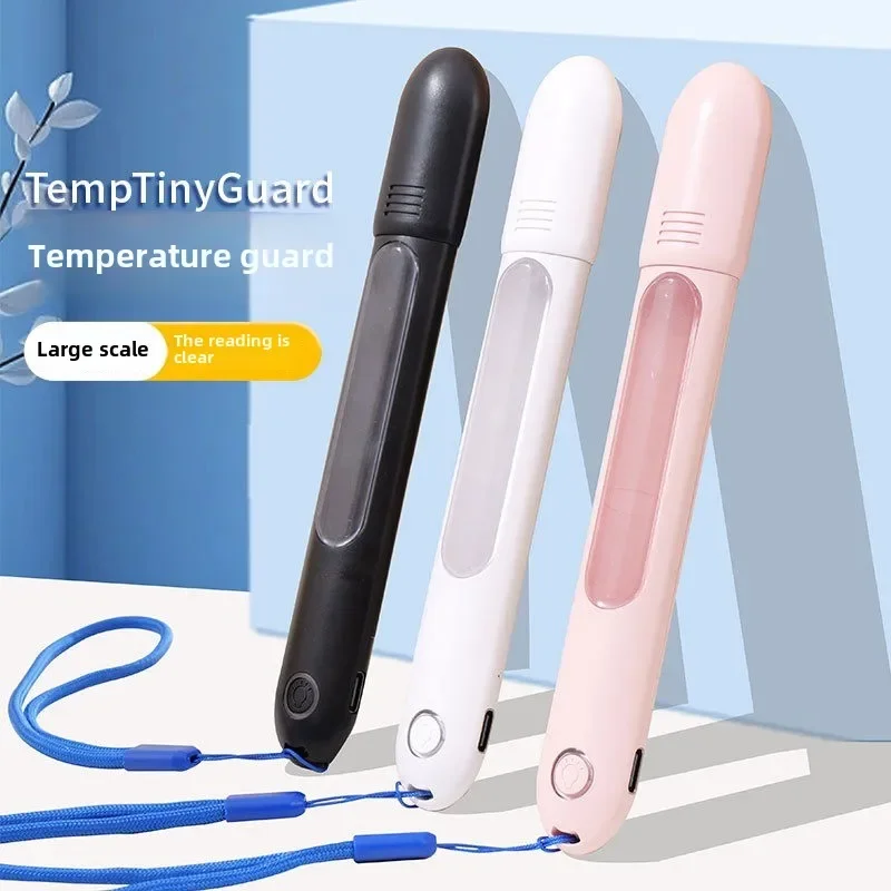 Neue intelligente Anti-Drop-Abdeckung, Glasthermometer, Schutzhülle, Thermometer, Anti-Drop-Abdeckung mit Licht