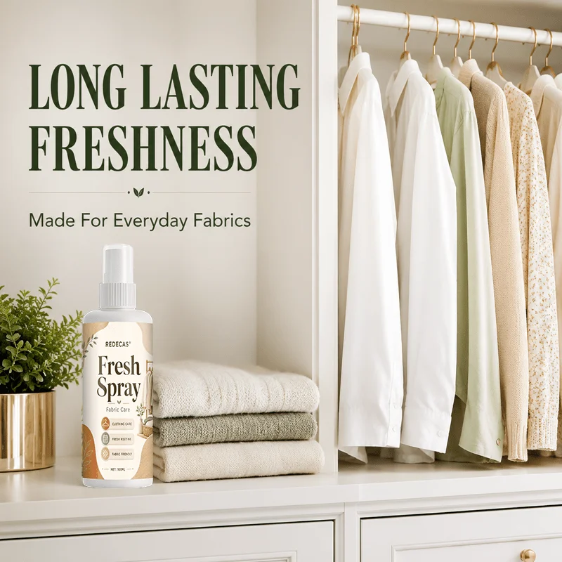 Clothes Deodorizing Spray, Removes Musty, Humidity & Drying Odors, Sweat, Car Leather, Carpet & Bedding Odor, Long-Lasting Scent
