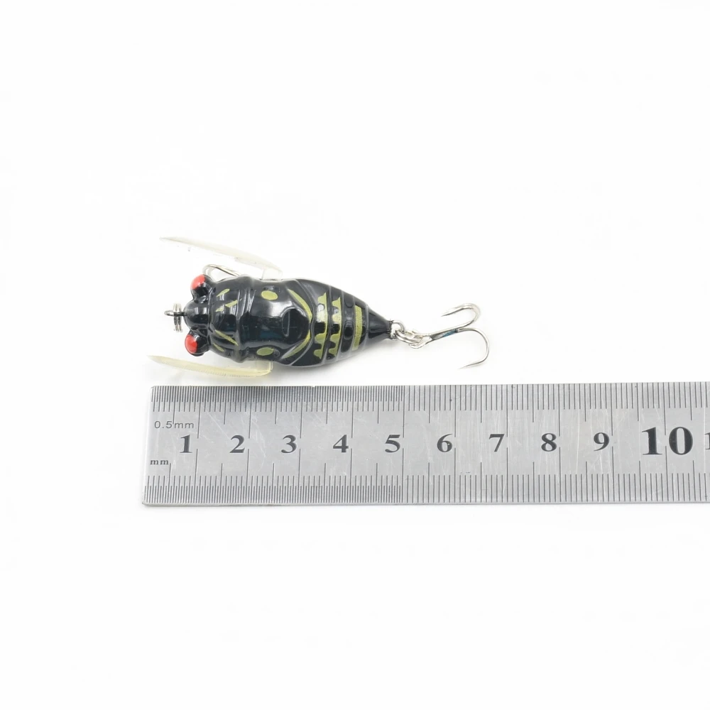 1Pcs Bionic Cicada Hard Bait Fishing Lure 5cm 6g Simulation Minnow Wobblers Crankbait Pesca Bass Insect Fishing Tackle