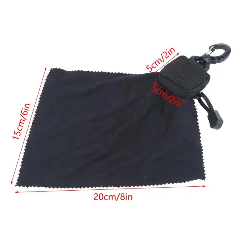 Tactical Storage Eyeglass Cloth Bag Ultra-Fine Fibers Cleaning Cloth One-piece Folding Storage Eyeglass Cloth Hunting Accessori view 6