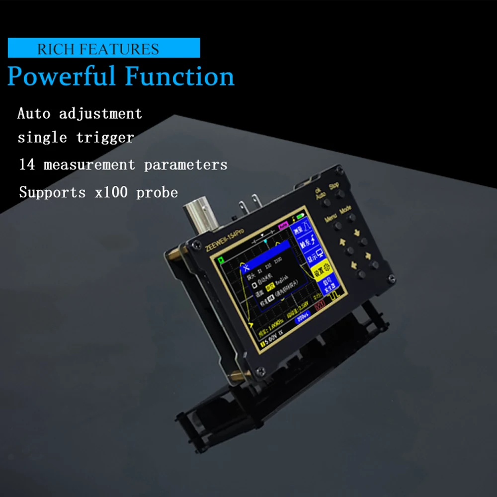 ZEEWEII DSO154Pro 2.4-inch Screen Digital Oscilloscope 18MHz Analog Bandwidth Support Signal Generator