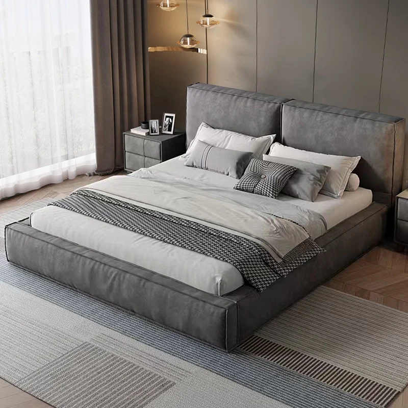 

For Modern Style Bed Furniture Bedroom Fabric Upholstery Queen Bedroom Set Luxury Bedroom Set