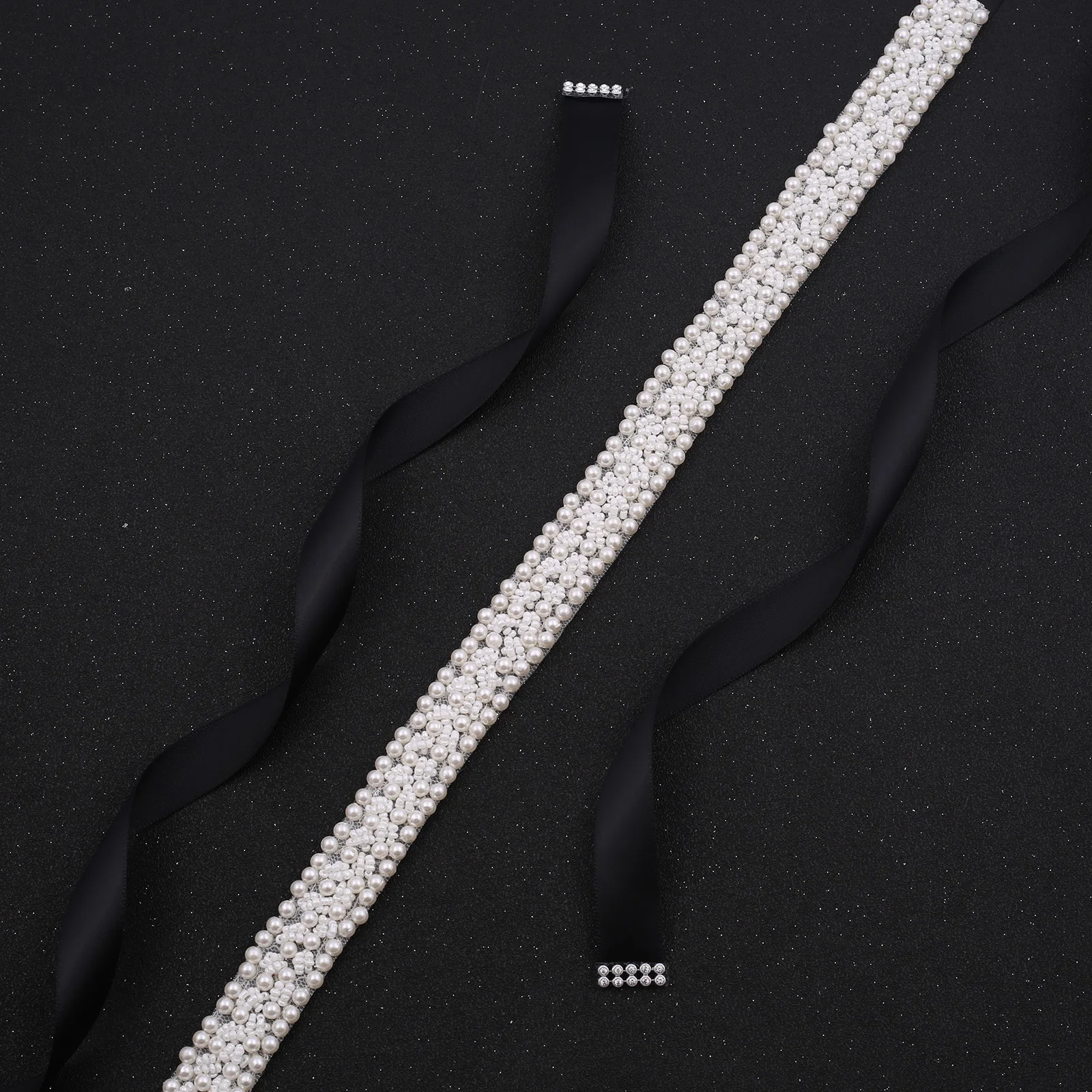 NZUK Handmade Beaded Wedding Belts Elegant Ivory Pearls Bridal Belt  for Evening party Dress Wedding Accessories