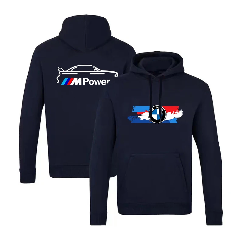 spring autumn Hoodie Men Women BMW Brand Logo Printed Sweatshirt Winter Quality Cotton Pullover Casual Cozy Car enthusiasts Top